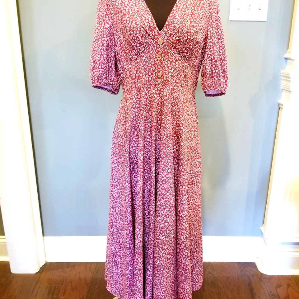Shein size M short sleeve full length maxi dress